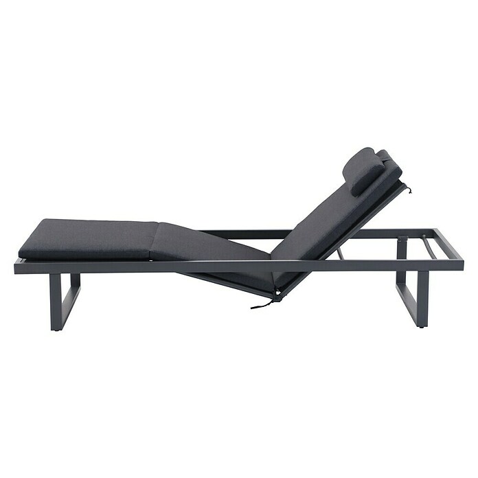 Sunfun Lumar Gartenliege (L x B: 200 x 72,5 cm, Night-Grey, Aluminium, Rückenlehne verstellbar) | BAUHAUS