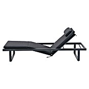 Sunfun Lumar Gartenliege (L x B: 200 x 72,5 cm, Night-Grey, Aluminium, Rückenlehne verstellbar) | BAUHAUS
