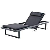 Sunfun Lumar Gartenliege (L x B: 200 x 72,5 cm, Night-Grey, Aluminium, Rückenlehne verstellbar) | BAUHAUS