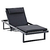 Sunfun Lumar Gartenliege (L x B: 200 x 72,5 cm, Night-Grey, Aluminium, Rückenlehne verstellbar) | BAUHAUS