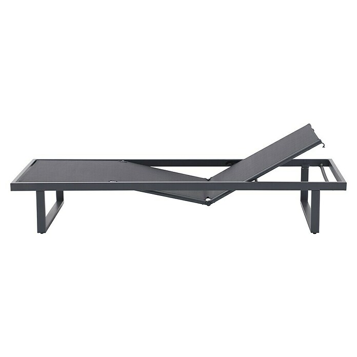 Sunfun Lumar Gartenliege (L x B: 200 x 72,5 cm, Night-Grey, Aluminium, Rückenlehne verstellbar) | BAUHAUS