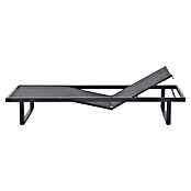 Sunfun Lumar Gartenliege (L x B: 200 x 72,5 cm, Night-Grey, Aluminium, Rückenlehne verstellbar) | BAUHAUS