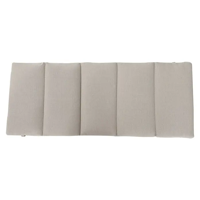 Sunfun Maja Gartenmöbel-Auflage - Passend für: Sunfun Maja Positionssessel, Olefin, Light-Greige - Beige gepolsterte Bankauflage mit fünf Abschnitten und linearem Design, ideal für Sitzgelegenheiten im Innen- und Außenbereich.