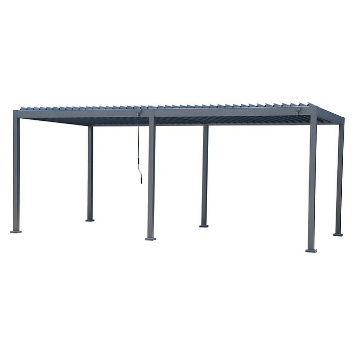 Sunfun Loungemöbel-Set Lumar/Milos XL (12 -tlg., Aluminium/PVC/Fiberglas/Polypropylen, Night-Grey) | BAUHAUS