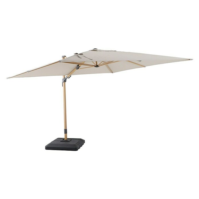 Sunfun Ampelschirm Capri (Beige, Bespannungsmaß (L x B): 300 x 350 cm) | BAUHAUS