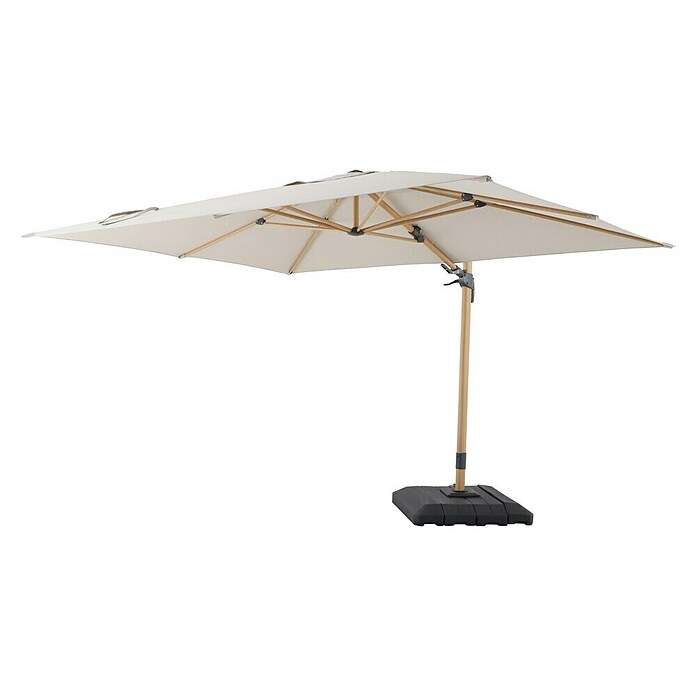 Sunfun Ampelschirm Capri (Beige, Bespannungsmaß (L x B): 300 x 350 cm) | BAUHAUS