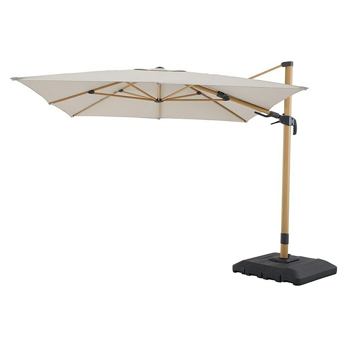 Sunfun Ampelschirm Capri (Beige, Bespannungsmaß (L x B): 300 x 350 cm) | BAUHAUS