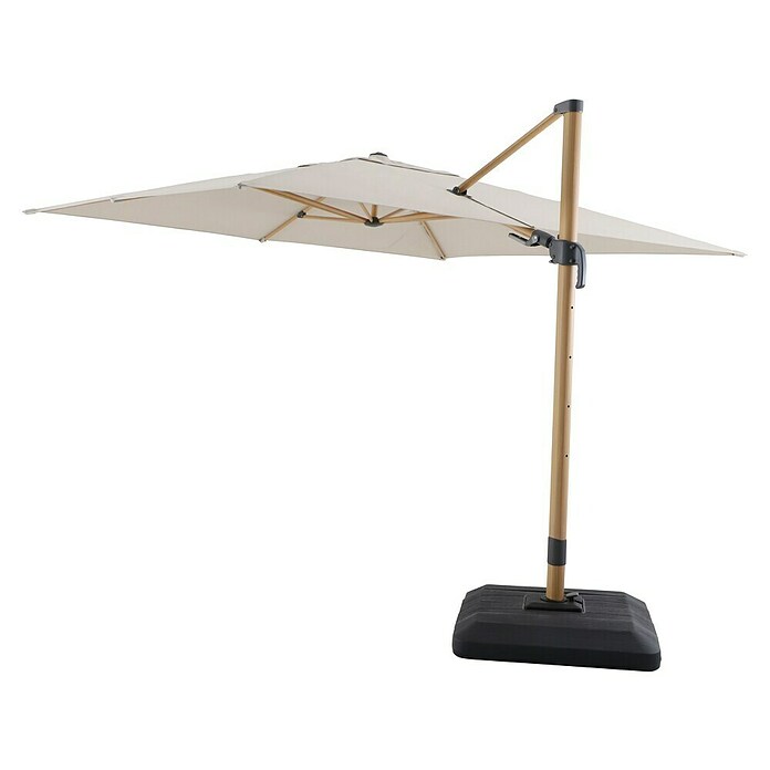 Sunfun Parasol de jardín Capri (Crudo, Dimensiones de la protección (L x An): 300 x 350 cm) | BAUHAUS