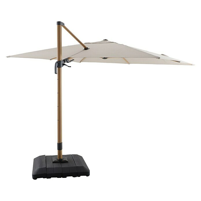Sunfun Parasol de jardín Capri (Crudo, Dimensiones de la protección (L x An): 300 x 350 cm) | BAUHAUS