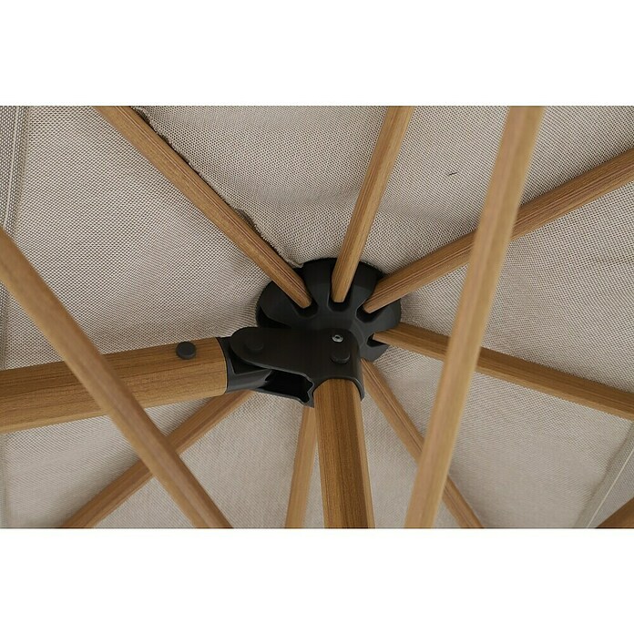 Sunfun Parasol de jardín Capri (Crudo, Dimensiones de la protección (L x An): 300 x 350 cm) | BAUHAUS