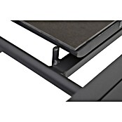 Sunfun Solo Gartentisch (L x B x H: 230 x 100 x 76,5 cm, Aluminium, Sintered Stone, Night-Grey, Ausziehbar) | BAUHAUS