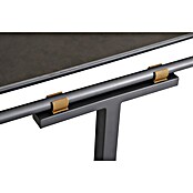 Sunfun Solo Gartentisch (L x B x H: 230 x 100 x 76,5 cm, Aluminium, Sintered Stone, Night-Grey, Ausziehbar) | BAUHAUS