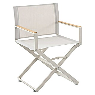 Sunfun Solo Gartenstuhl (L x B x H: 51 x 56 x 83,5 cm, Light-Greige, Klappbar)