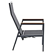 Sunfun Maja Vrtni pozicijski stol Deluxe  (Nastavljivo naslonjalo, Antracitne barve, Š x G x V: 60 x 78 x 105 cm) | 8350 - Stühle Textilen | ICAB - Sommermöbel Stühle | ICA - Sommermöbel | IC - Freizeit im Garten | I - Stadtgarten | BAUHAUS