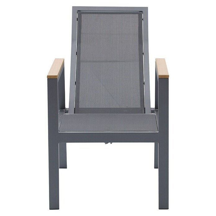 Sunfun Maja Vrtni pozicijski stol Deluxe  (Nastavljivo naslonjalo, Antracitne barve, Š x G x V: 60 x 78 x 105 cm) | 8350 - Stühle Textilen | ICAB - Sommermöbel Stühle | ICA - Sommermöbel | IC - Freizeit im Garten | I - Stadtgarten | BAUHAUS
