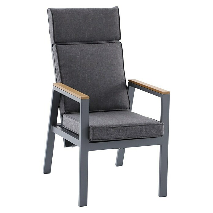 Sunfun Maja Gartenmöbel-Set (7 -tlg., Aluminium, Textil, Kunststoff, Night-Grey) | BAUHAUS