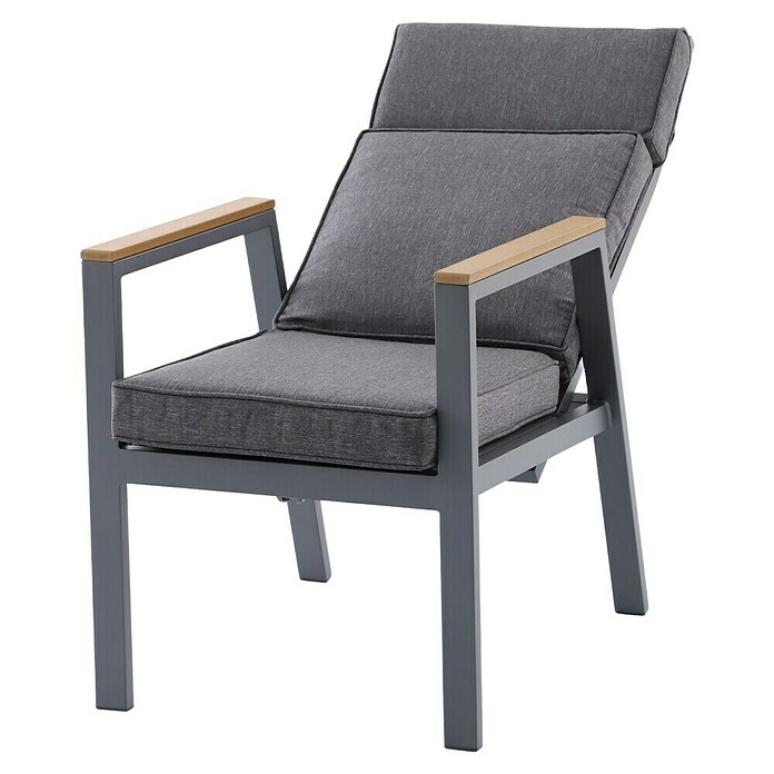 Sunfun Maja Garten-Positionssessel Deluxe (Aluminium/Textil, Rückenlehne verstellbar, Anthrazit, B x T x H: 60 x 78 x 105 cm) | BAUHAUS