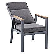 Sunfun Maja Vrtni pozicijski stol Deluxe  (Nastavljivo naslonjalo, Antracitne barve, Š x G x V: 60 x 78 x 105 cm) | 8350 - Stühle Textilen | ICAB - Sommermöbel Stühle | ICA - Sommermöbel | IC - Freizeit im Garten | I - Stadtgarten | BAUHAUS