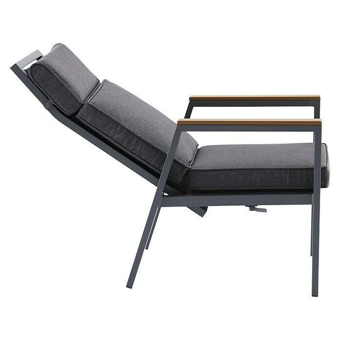 Sunfun Maja Garten-Positionssessel Deluxe (Aluminium/Textil, Rückenlehne verstellbar, Anthrazit, B x T x H: 60 x 78 x 105 cm) | BAUHAUS
