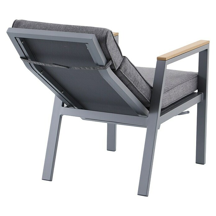 Sunfun Maja Sklopiva stolica s pozicijama Deluxe  (Aluminij, tekstil, S podesivim naslonom za leđa, Antracit, Š x D x V: 60 x 78 x 105 cm) | BAUHAUS