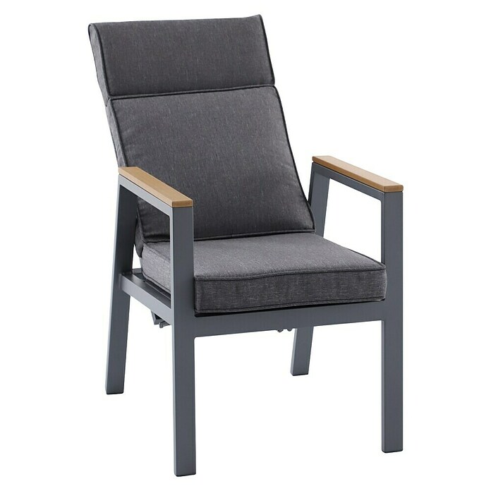 Sunfun Maja Garten-Positionssessel Deluxe (Aluminium/Textil, Rückenlehne verstellbar, Anthrazit, B x T x H: 60 x 78 x 105 cm) | BAUHAUS