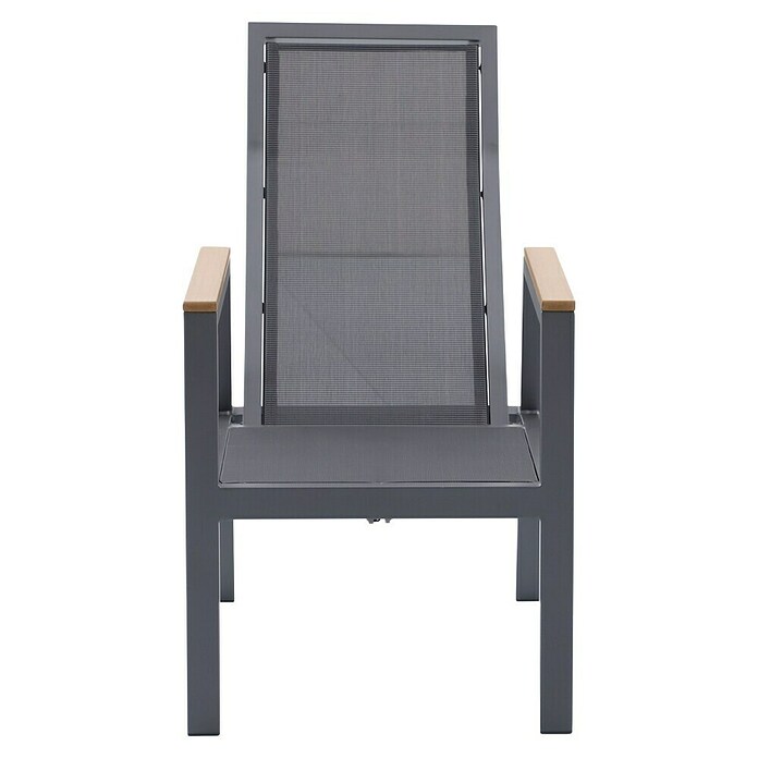 Sunfun Maja Vrtni pozicijski stol Deluxe  (Nastavljivo naslonjalo, Antracitne barve, Š x G x V: 60 x 78 x 105 cm) | 8350 - Stühle Textilen | ICAB - Sommermöbel Stühle | ICA - Sommermöbel | IC - Freizeit im Garten | I - Stadtgarten | BAUHAUS