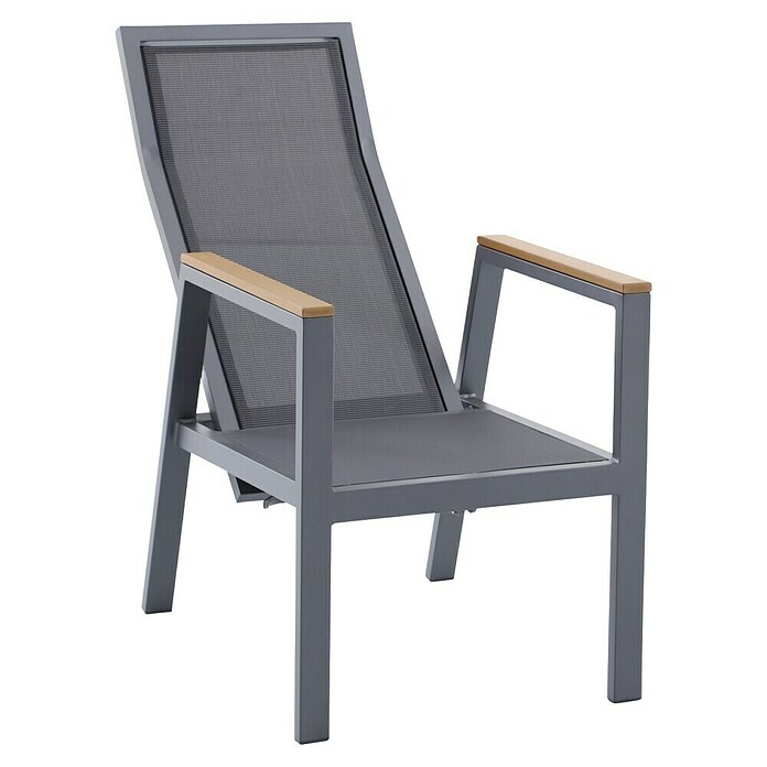 Sunfun Maja Garten-Positionssessel Deluxe (Aluminium/Textil, Rückenlehne verstellbar, Anthrazit, B x T x H: 60 x 78 x 105 cm) | BAUHAUS