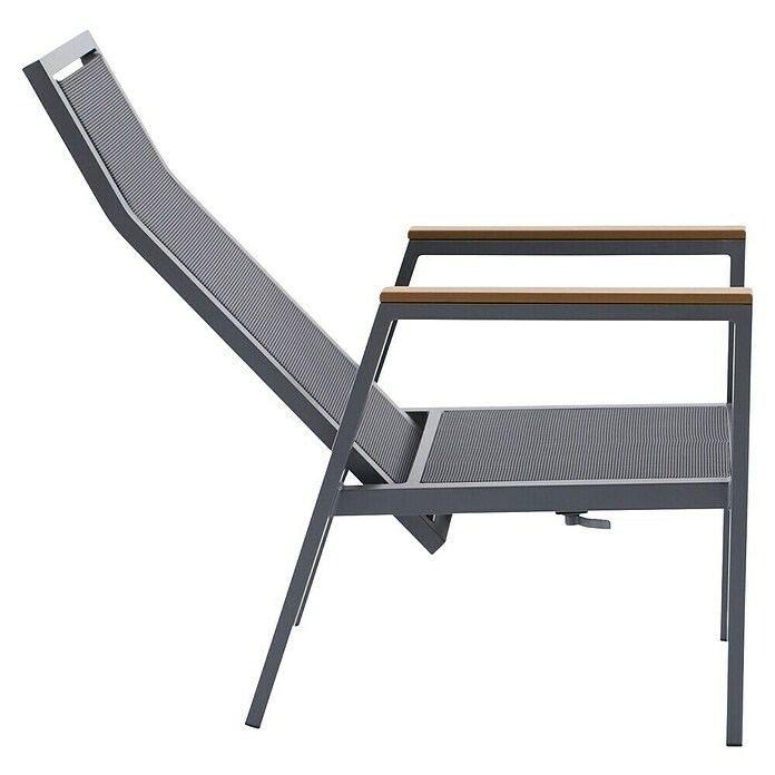 Sunfun Maja Vrtni pozicijski stol Deluxe  (Nastavljivo naslonjalo, Antracitne barve, Š x G x V: 60 x 78 x 105 cm) | 8350 - Stühle Textilen | ICAB - Sommermöbel Stühle | ICA - Sommermöbel | IC - Freizeit im Garten | I - Stadtgarten | BAUHAUS