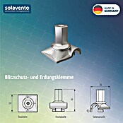 Solavento Erdungsklemme (Aluminium, Geeignet für: Schrägdach) | BAUHAUS