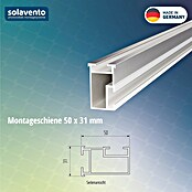 Solavento Montageschiene Solavento (2.400 x 31 x 50 mm, Silber, Geeignet für: Schrägdach) | BAUHAUS