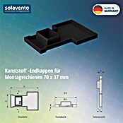 Solavento Endkappe Solavento (L x B x H: 30 x 50 x 75 mm, Geeignet für: Schrägdach) | BAUHAUS