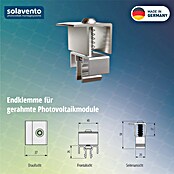 Solavento Endklemme Solavento (Silber, Aluminium, Geeignet für: Schrägdach) | BAUHAUS