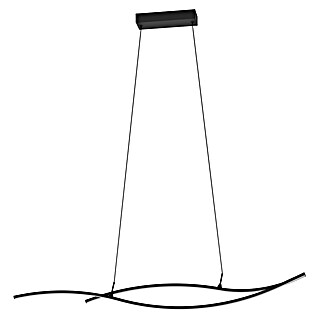 Eglo Grisolia Lámpara colgante LED (20 W, L x An x Al: 140 x 7 x 120 cm, Blanco/Negro, RGBW)