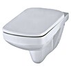 Camargue Sydney Wand-WC-Set Eckig (Spülrandlos, Ohne Spezialglasur, Spülform: Tief, WC Abgang: Waagerecht, Weiß, Wonderclean-Beschichtung) | BAUHAUS