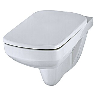 Camargue Sydney Wand-WC-Set (Spülrandlos, Ohne Spezialglasur, Spülform: Tief, WC Abgang: Waagerecht, Weiß, Wonderclean-Beschichtung)