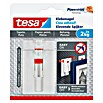Tesa Verstellbarer Klebenagel (Geeignet für: Tapeten, Belastbarkeit: 2 kg, 2 Stk., Weiß)