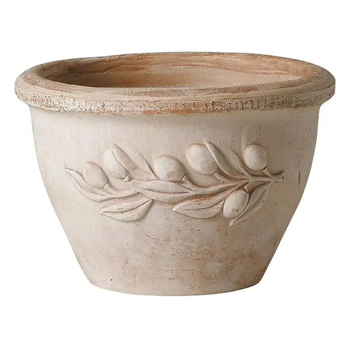 Deroma Olive Pflanztopf Cilindro (Auenma ( x H): 43 x 36 cm,  Naturmaterialien, Terracotta) | BAUHAUS