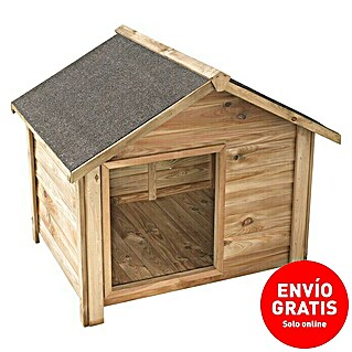 Cerland Caseta para perro Willow S (80 x 90 x 82 cm, Madera, Natural, 80 x 90 x82 cm)