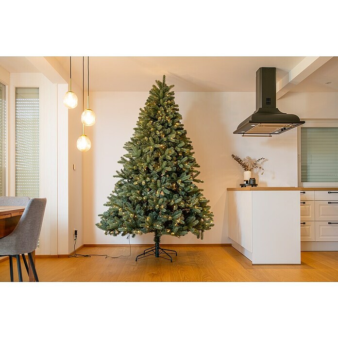 Evergreen Künstlicher Weihnachtsbaum Vermont Fichte (Höhe: 240 cm, Grün, LED-Beleuchtung) | BAUHAUS