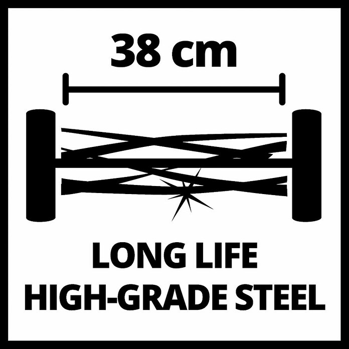 Einhell Cortacésped helicoidal GE-HM 38 S (Ancho de corte: 38 cm) | BAUHAUS