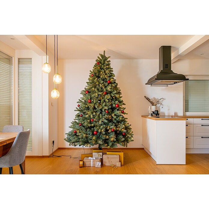 Evergreen Künstlicher Weihnachtsbaum Vermont Fichte (Höhe: 240 cm, Grün, LED-Beleuchtung) | BAUHAUS