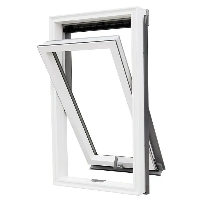 Solid Elements Ventana de techo - 78 x 98 cm - Aquí hay una ventana abatible blanca. La ventana está hecha de materiales de alta calidad y proporciona un excelente aislamiento térmico y acústico.