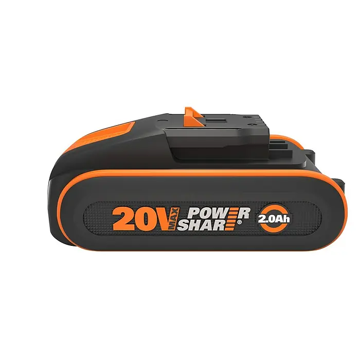 Worx PowerShare 20V Akku WA3639 - 20 V, 2 Ah, Li-Ionen - Akku Worx PowerShare 20V Max 2.0Ah. Praktischer Akku, ideal für viele Worx-Geräte und Ihre Gartenarbeit.