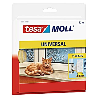 Tesa MOLL Schaumstoffdichtung Universal (6 m x 9 mm x 6 mm)