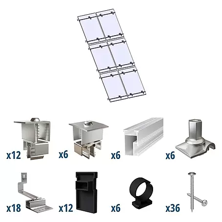 Solavento  Befestigungs-Set Typ 2