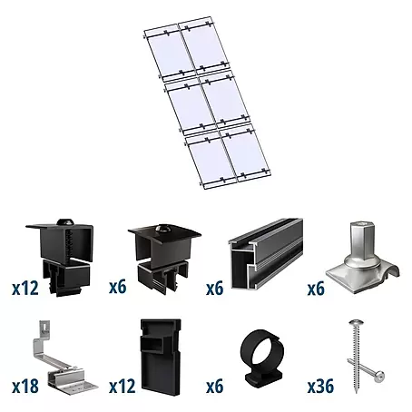 Solavento  Befestigungs-Set Typ 1