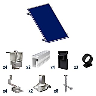 Solavento Befestigungs-Set Solavento (Passend für: 1 Solarmodul, Geeignet für: Schrägdach)