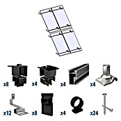 Solavento Befestigungs-Set Typ 1 (Passend für: 4 Solarmodule (2x2), Witterungsbeständig, Geeignet für: Schrägdach) | BAUHAUS