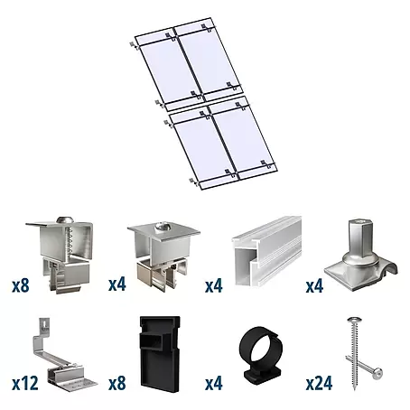 Solavento  Befestigungs-Set Typ 2