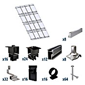 Solavento Befestigungs-Set Typ 1 (Passend für: 16 Solarmodule (4x4), Witterungsbeständig, Geeignet für: Schrägdach) | BAUHAUS